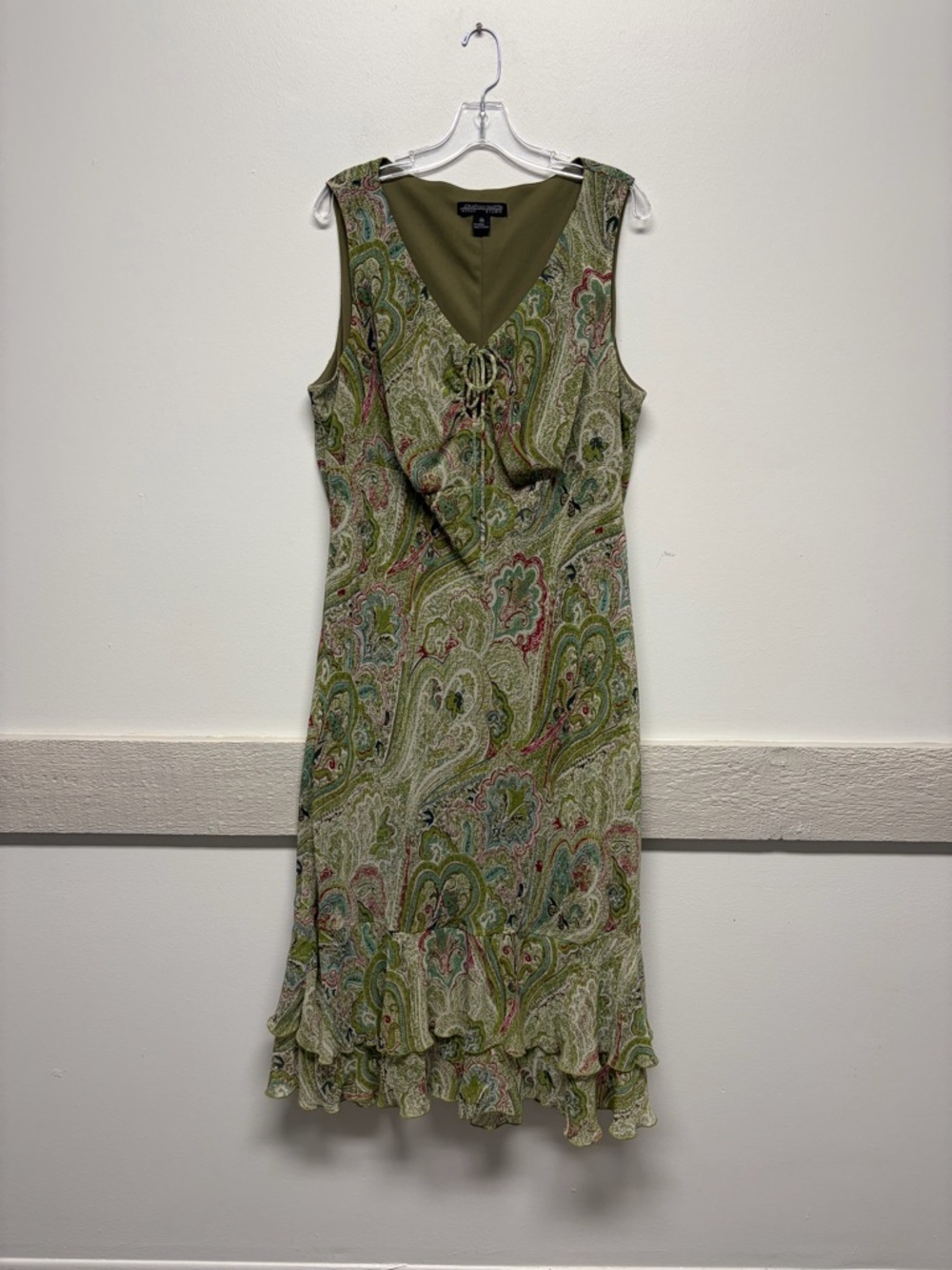 Jonathan Martin Green Plus Size 18W Dress